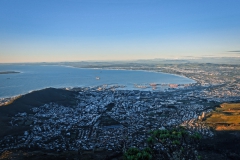 Blick vom Tafelberg auf Kapstadt